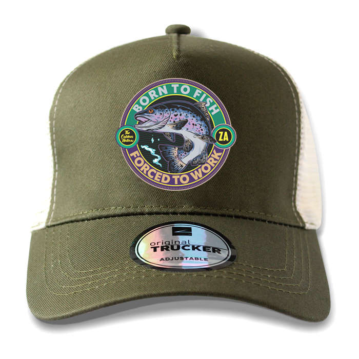 TON "Born to Fish" Outdoor Trucker Cap