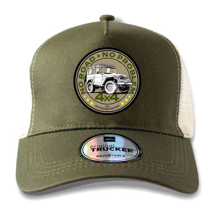 TON "No Road, No Problem - FJ40" Outdoor Trucker Cap