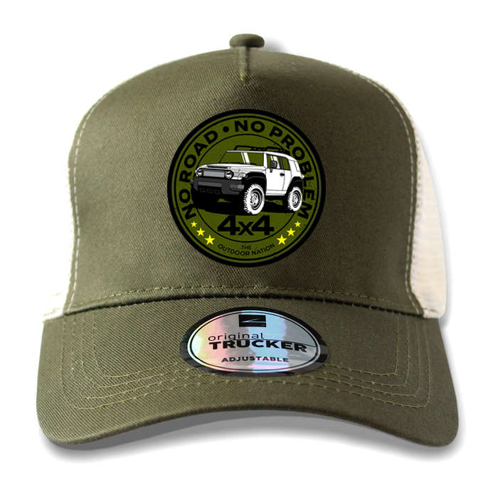 TON "No Road, No Problem - FJ Cruiser" Outdoor Trucker Cap