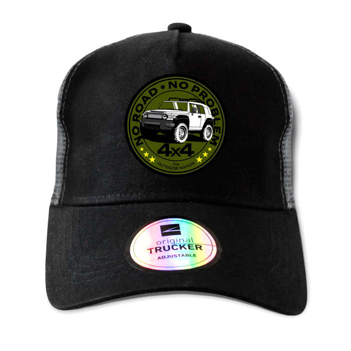 TON "No Road, No Problem - FJ Cruiser" Outdoor Trucker Cap