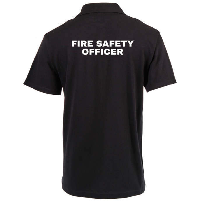 DZI "FIRE SAFETY OFFICER" 180g Cotton Polo Duty Shirt