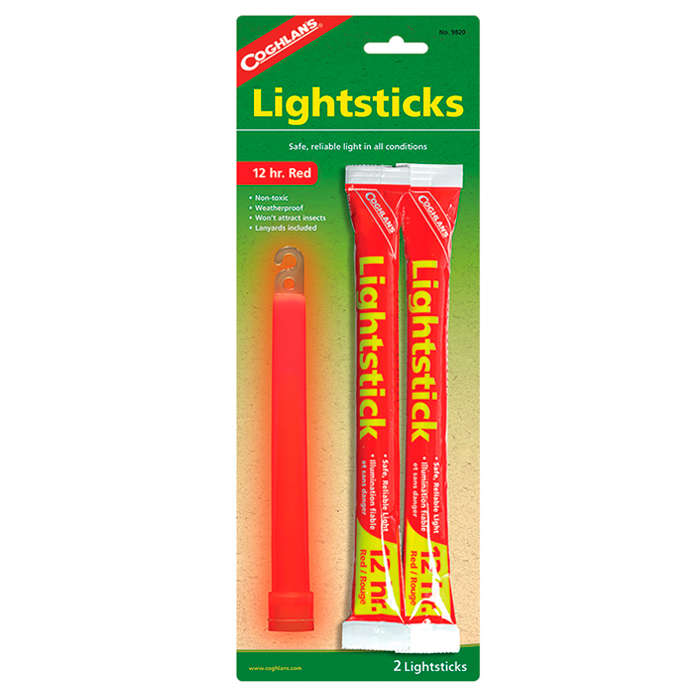 Coghlan's Lightsticks Red 2pk
