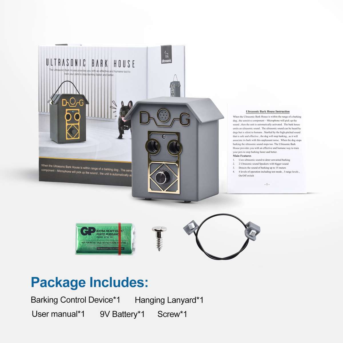 Ultrasonic Anti-Barking Training Device