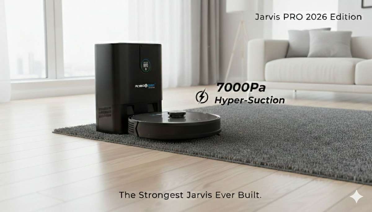 RoboGem Jarvis Robotic Vacuum Cleaner - Reconditioned - 2026 Model - 6 Month Warranty