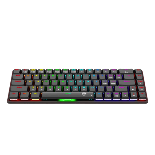 T-Dagger Kiva 68Key Blue Switch RGB Low Profile Mechanical Gaming Keyboard  Black