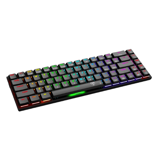 T-Dagger Kiva 68Key Blue Switch RGB Low Profile Mechanical Gaming Keyboard  Black
