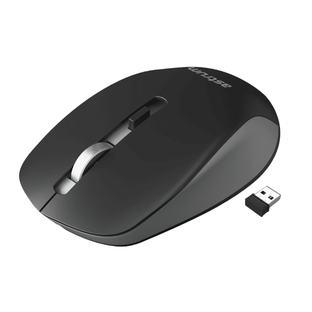 Astrum Rechargeable Wireless Mouse - Black/Grey