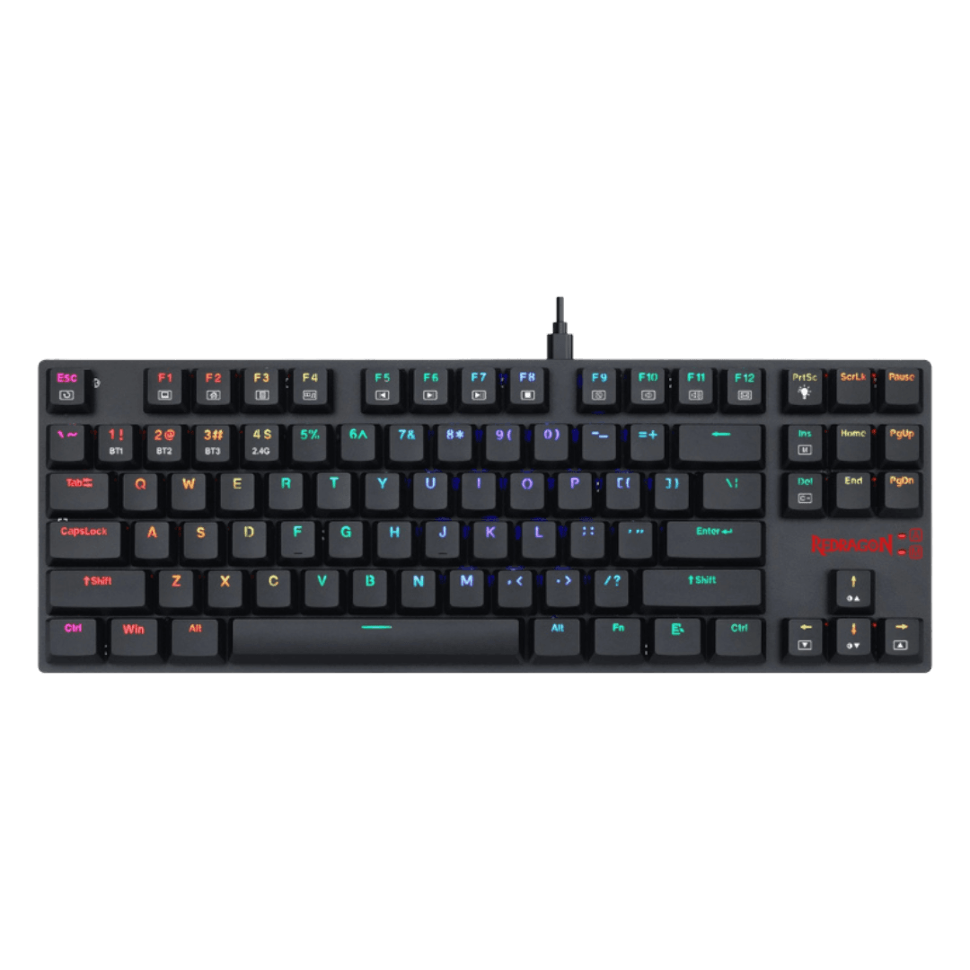 Redragon APS TKL Super Slim Wired Mechanical Gaming Keyboard - Low Profile Red Switches