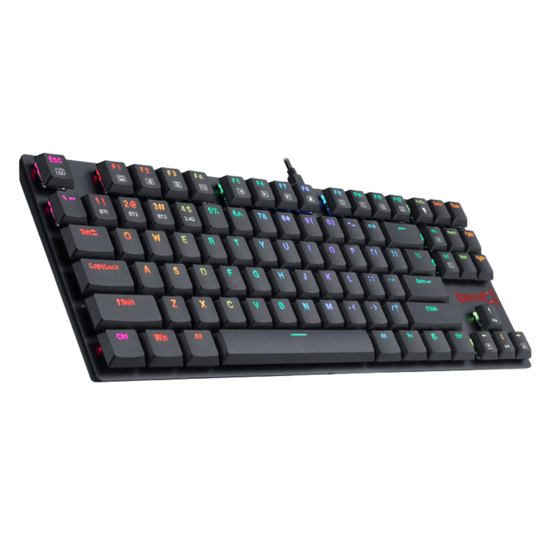 Redragon APS TKL Super Slim Wired Mechanical Gaming Keyboard - Low Profile Red Switches