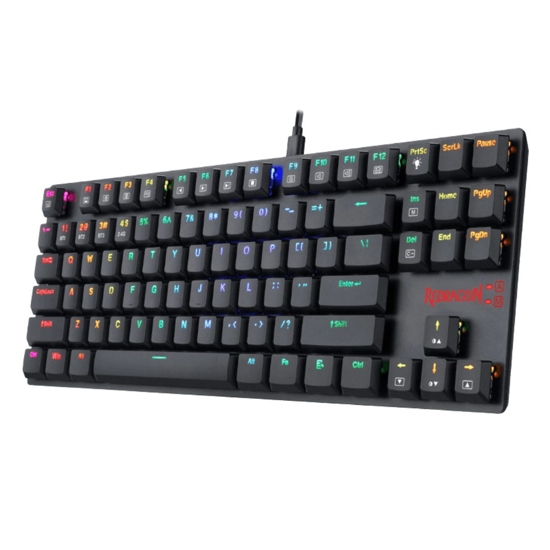 Redragon APS TKL Super Slim Wired Mechanical Gaming Keyboard - Low Profile Red Switches