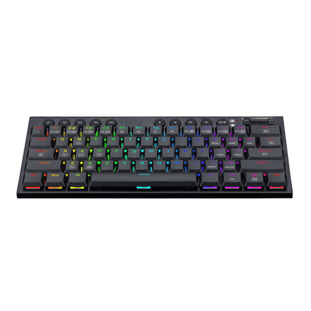 REDRAGON Horus Mini 61Key Red Switch RGB Low Profile Gaming Mechanical Keyboard  Black