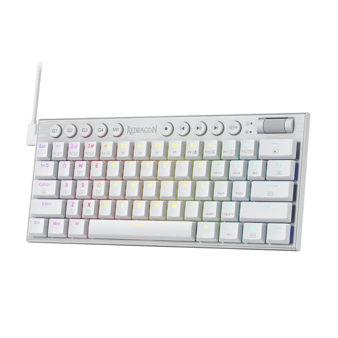 Redragon K632 HORUS Mini 60% RGB Wired Gaming Keyboard  White