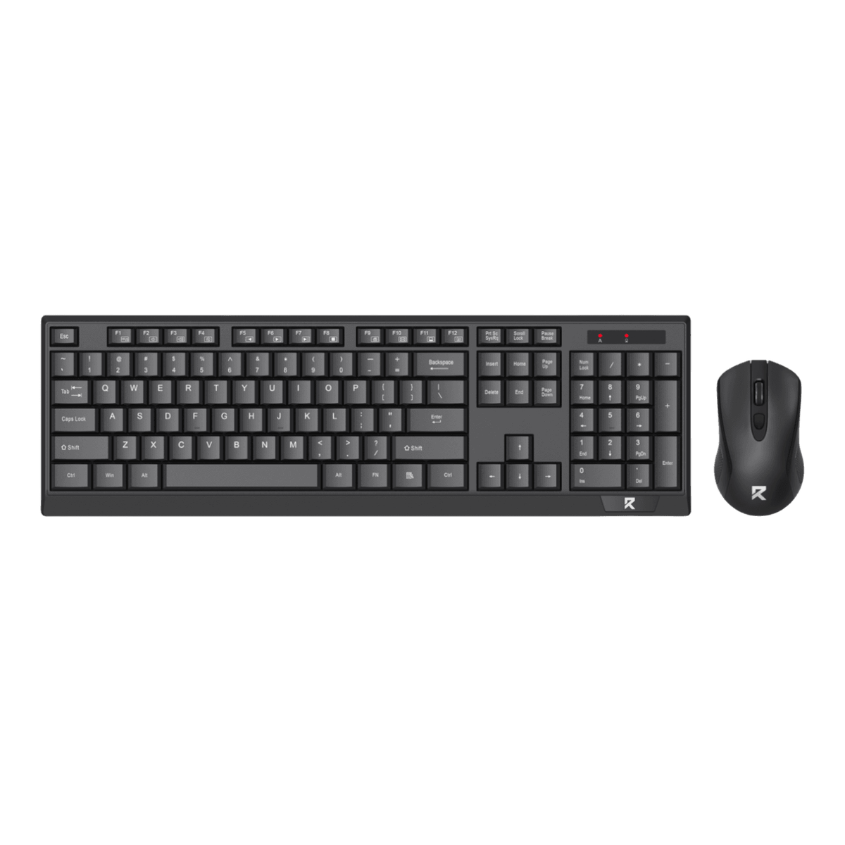 Redragon Wireless Office Keyboard and Mouse Combo  Black