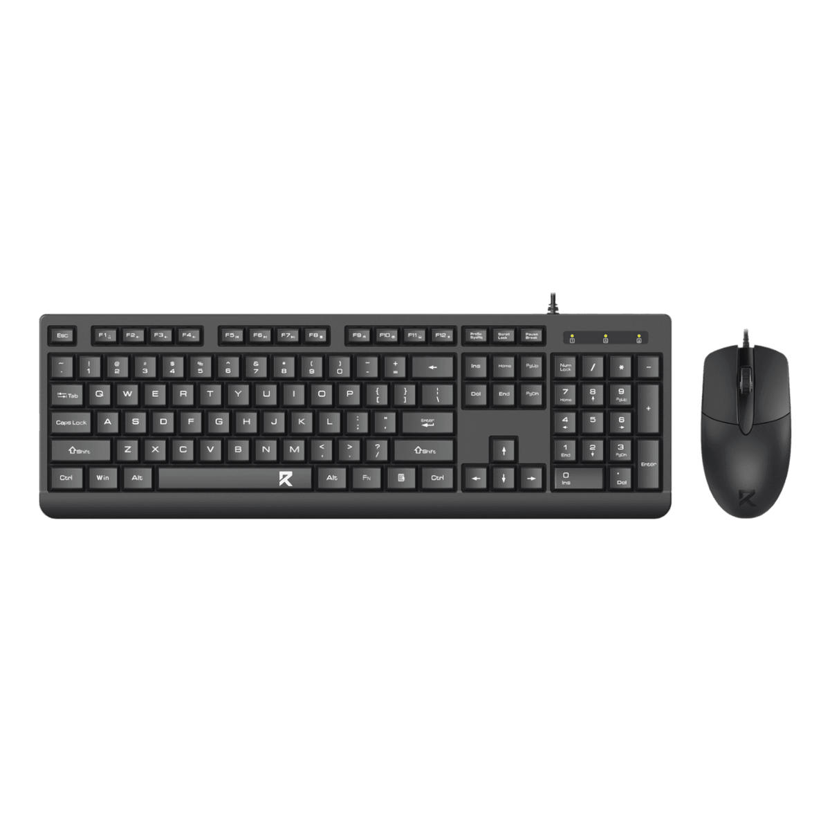 Redragon Wired Office Keyboard and Mouse Combo  Black