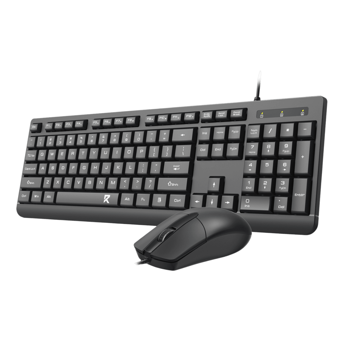 Redragon Wired Office Keyboard and Mouse Combo  Black