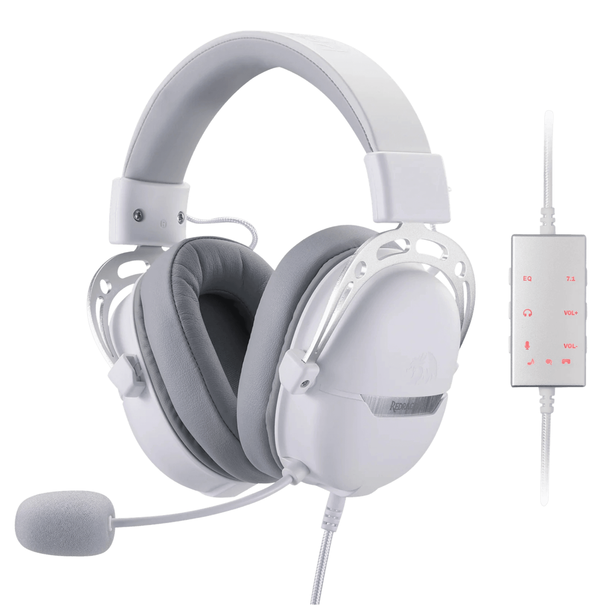 Redragon AURORA Wired Gaming Headset - White