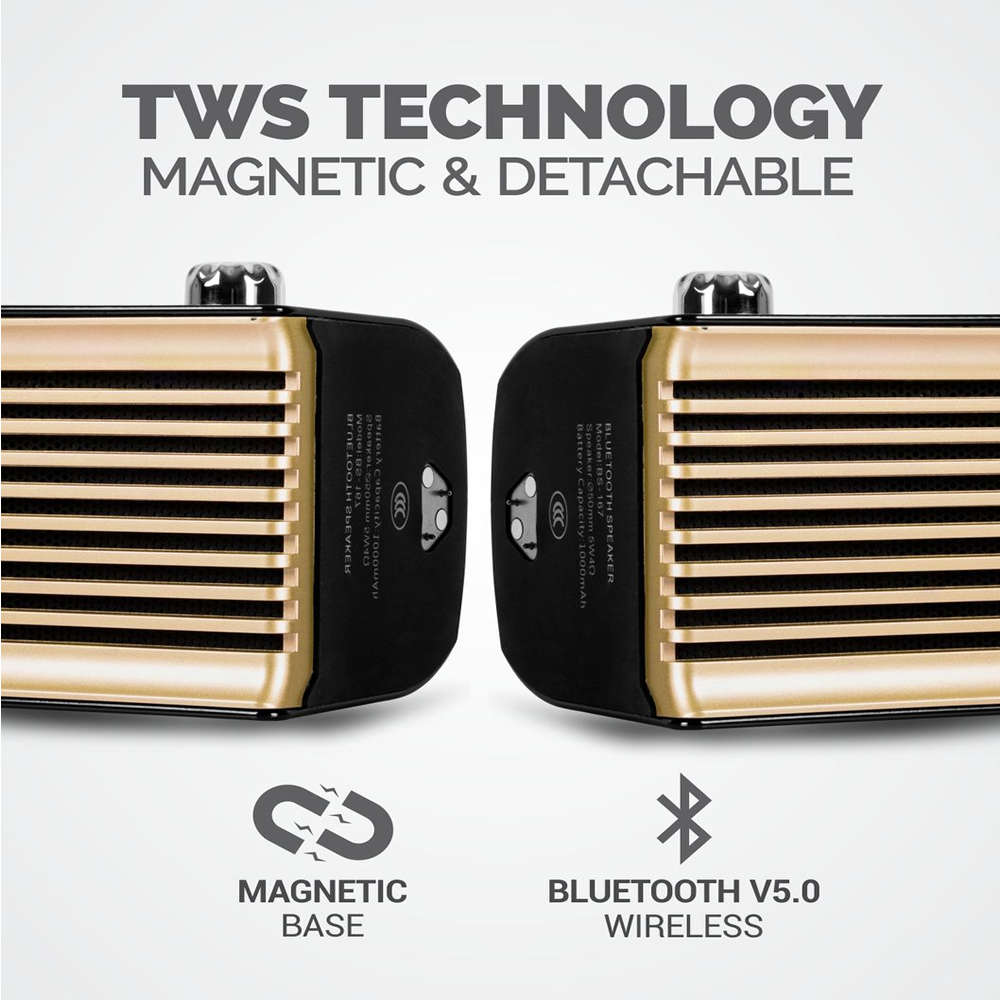 Astrum 2.0CH TWS True Wireless Bluetooth Classic Retro Speakers  TW200