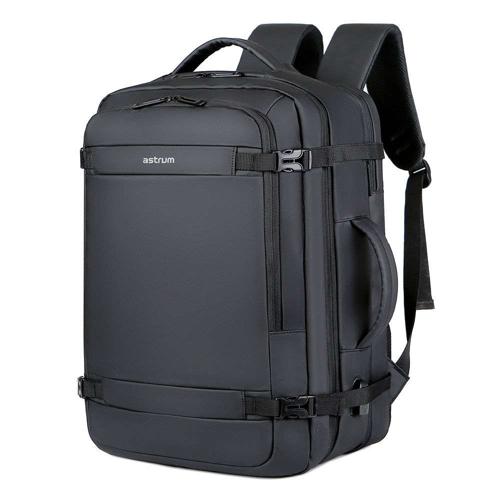 Astrum Travel Backpack PU Expandable with USB Charging Port - LB310