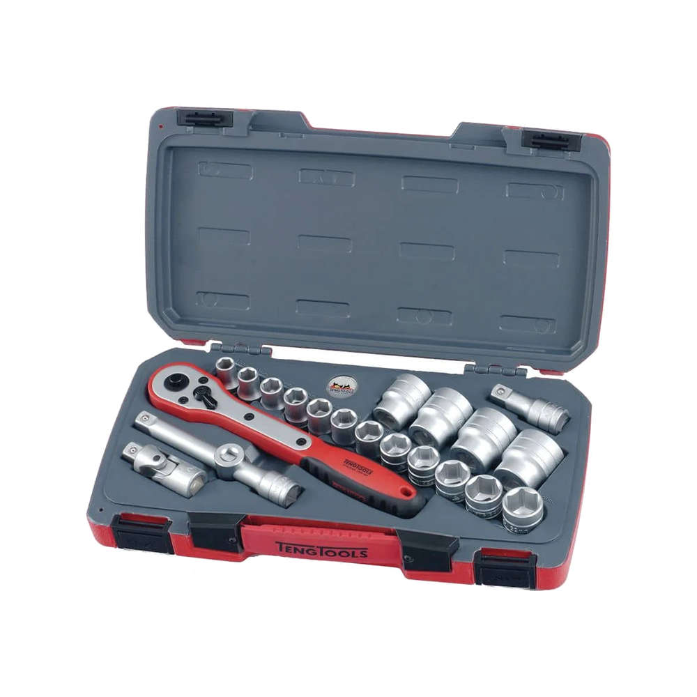 21Piece 1/2'' Drive Socket Set (6 point sockets) - T1221-6