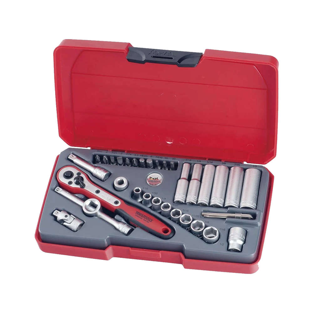 35Piece 1/4 inch Drive Socket Set AF - T1435AF