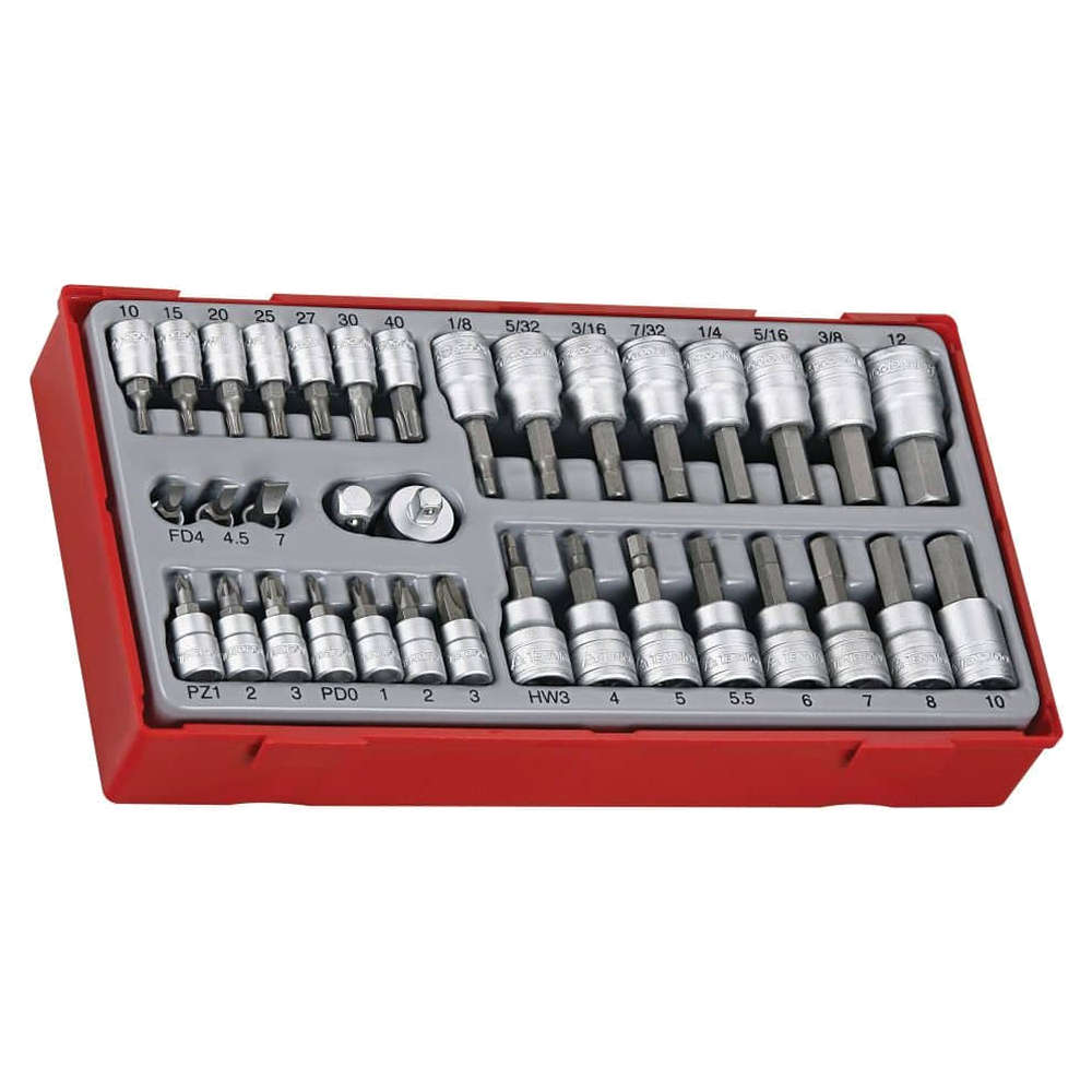 1/4" and 3/8" Drive Bit Socket Set, 35 Piece - TTBS35
