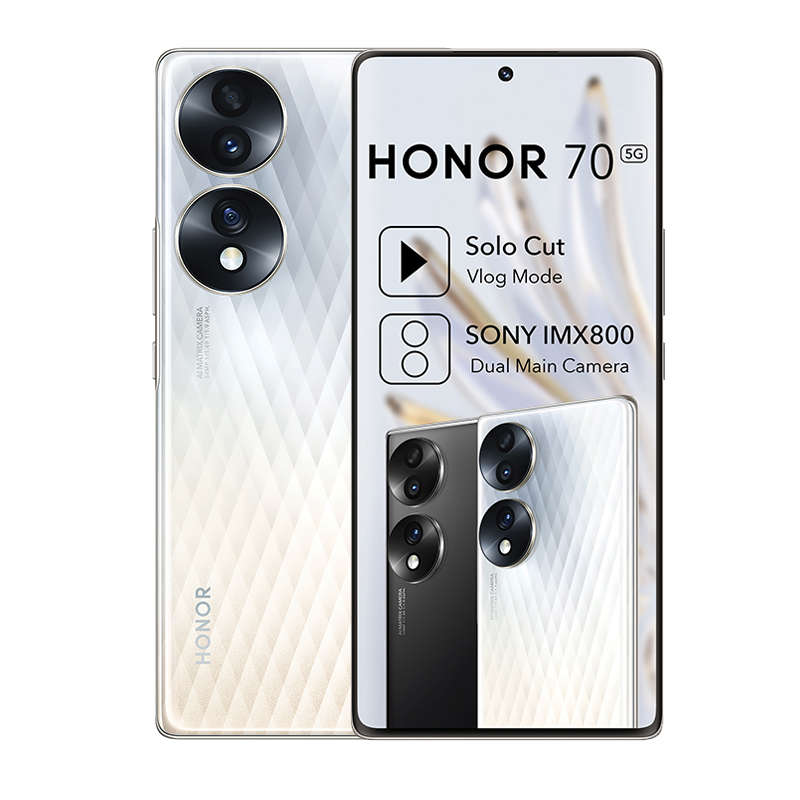 Unboxed Honor 70 5G Dual Sim 256GB - Crystal Silver