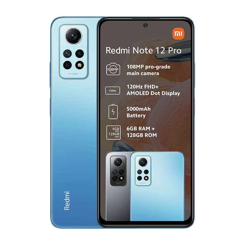 Xiaomi Redmi Note 12 Pro Dual Sim 128GB - Blue + Xiaomi Smart Blender