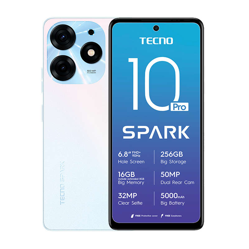Tecno Spark 10 Pro Dual Sim 256GB - White