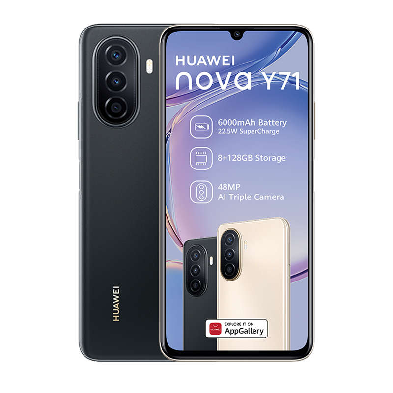 Huawei Nova Y71 4G Dual Sim 128GB - Black