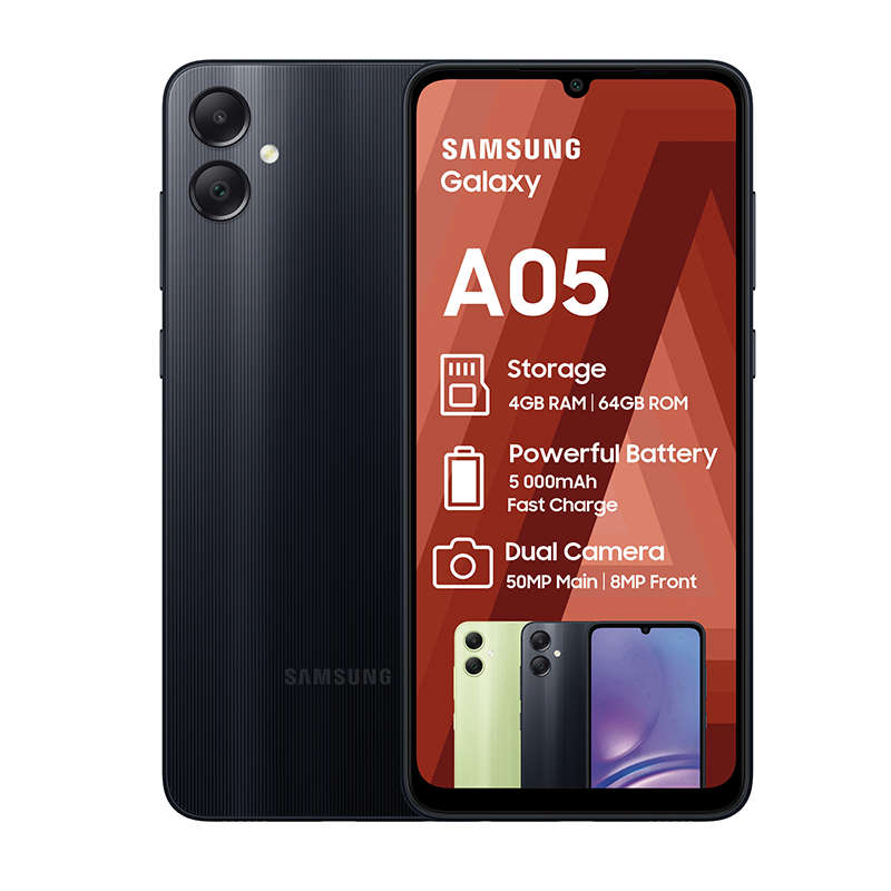 Samsung Galaxy A05 Dual Sim 64GB Vodacom Network Locked - Black