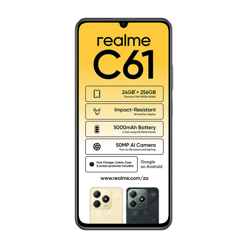 Realme C61 4G Dual Sim 256GB - Green