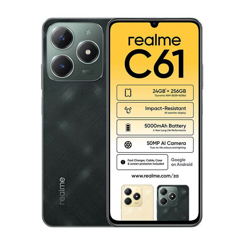 Realme C61 4G Dual Sim 256GB - Green