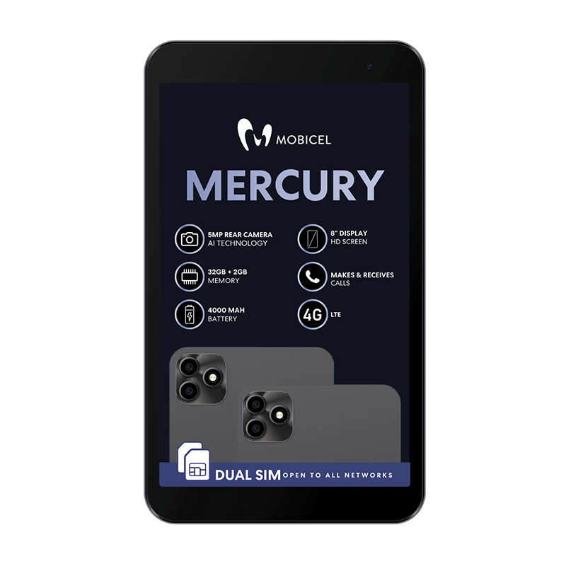 Mobicel Mercury 4G Tablet 32GB - Black
