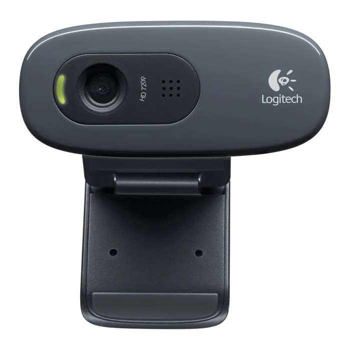 Logitech C270 HD 720P Webcam - Black