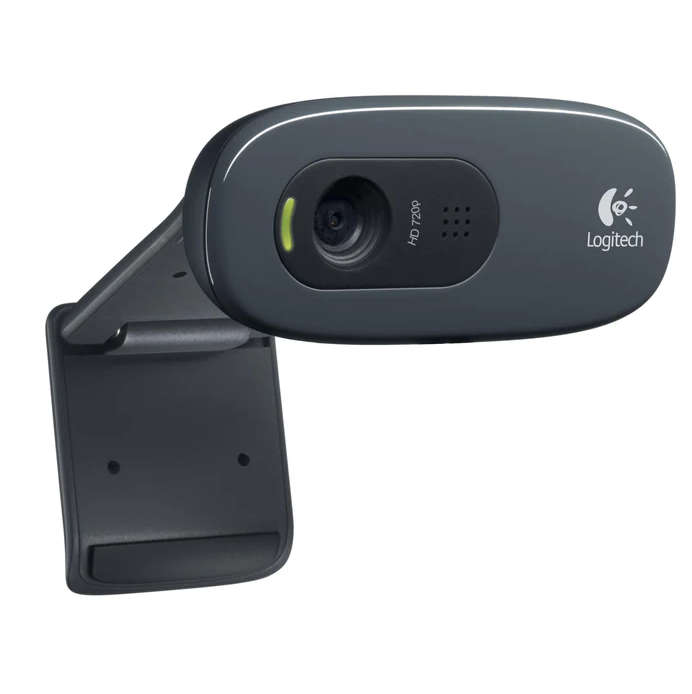 Logitech C270 HD 720P Webcam - Black
