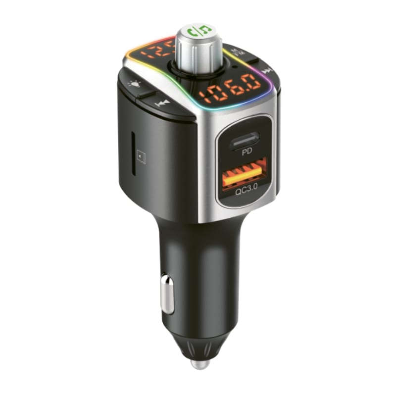 Gizzu Bluetooth Piston Handsfree FM Transmitter & Dual USB Car Charger