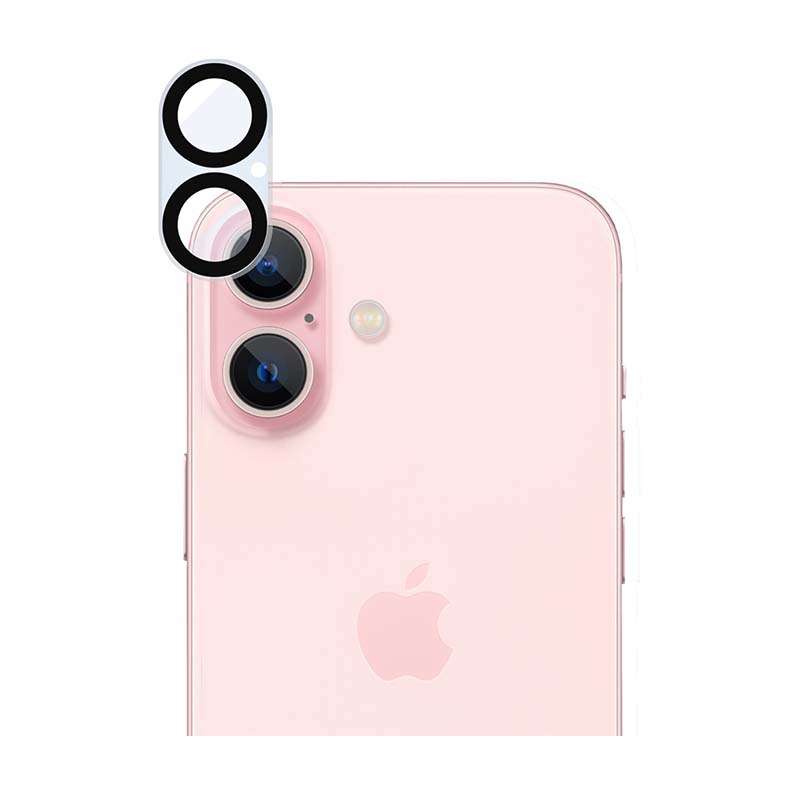 Body Glove Apple iPhone 16 / iPhone 16 Plus Camera Tempered Glass Screen Protector - Black