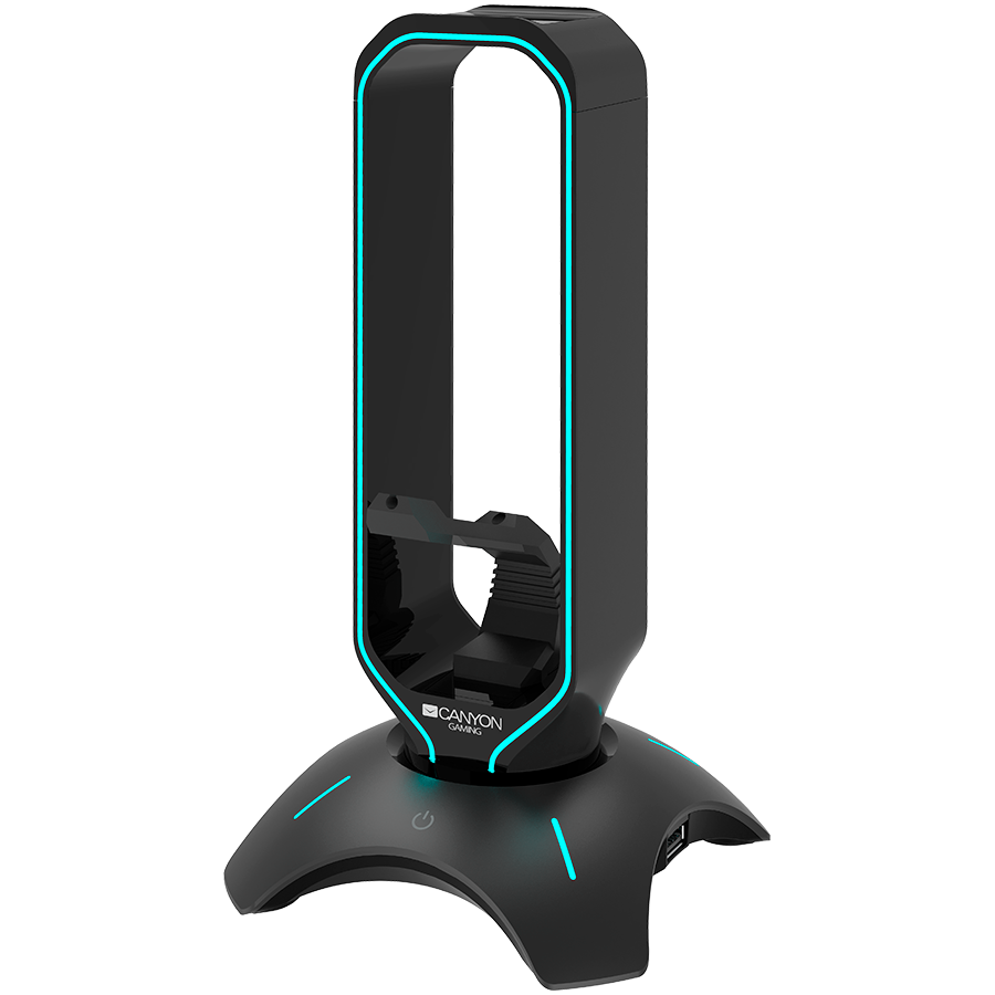 Canyon 3 in 1 Gaming Headset Stand - Black
