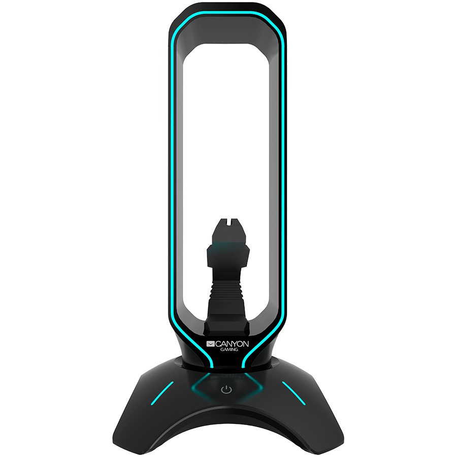 Canyon 3 in 1 Gaming Headset Stand - Black