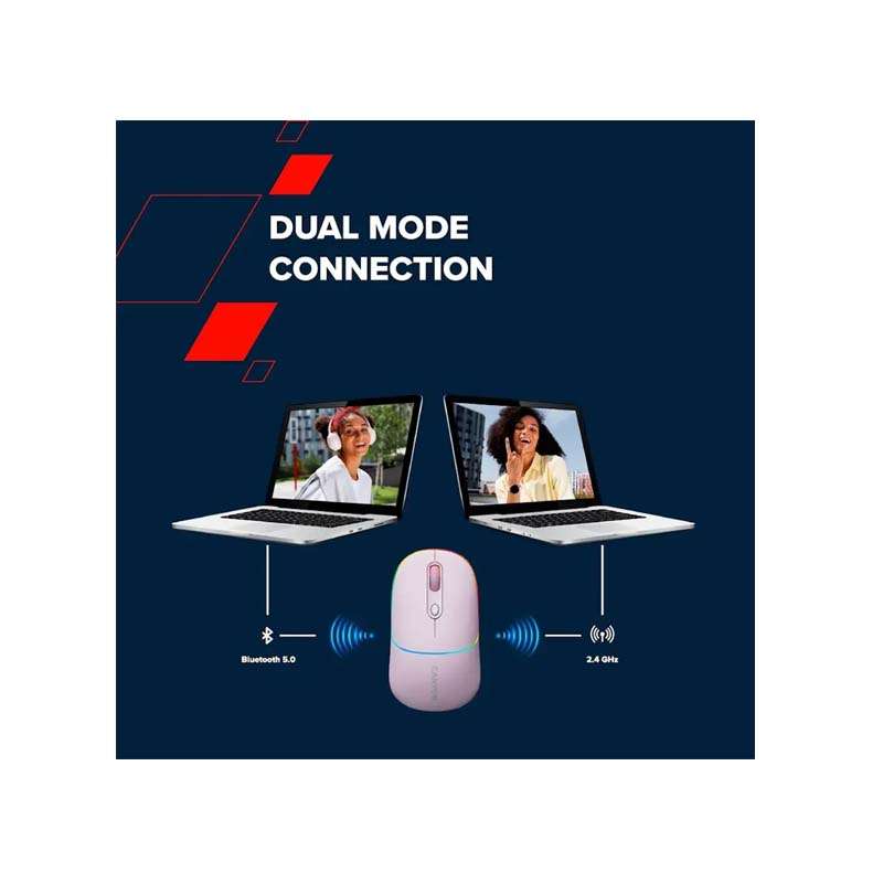 Canyon MW-22 2-in-1 Wireless Bluetooth Mouse - Dark Grey