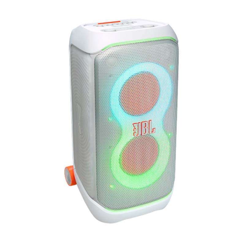 JBL Partybox Stage 320 Portable Party Speaker with Wheels - White