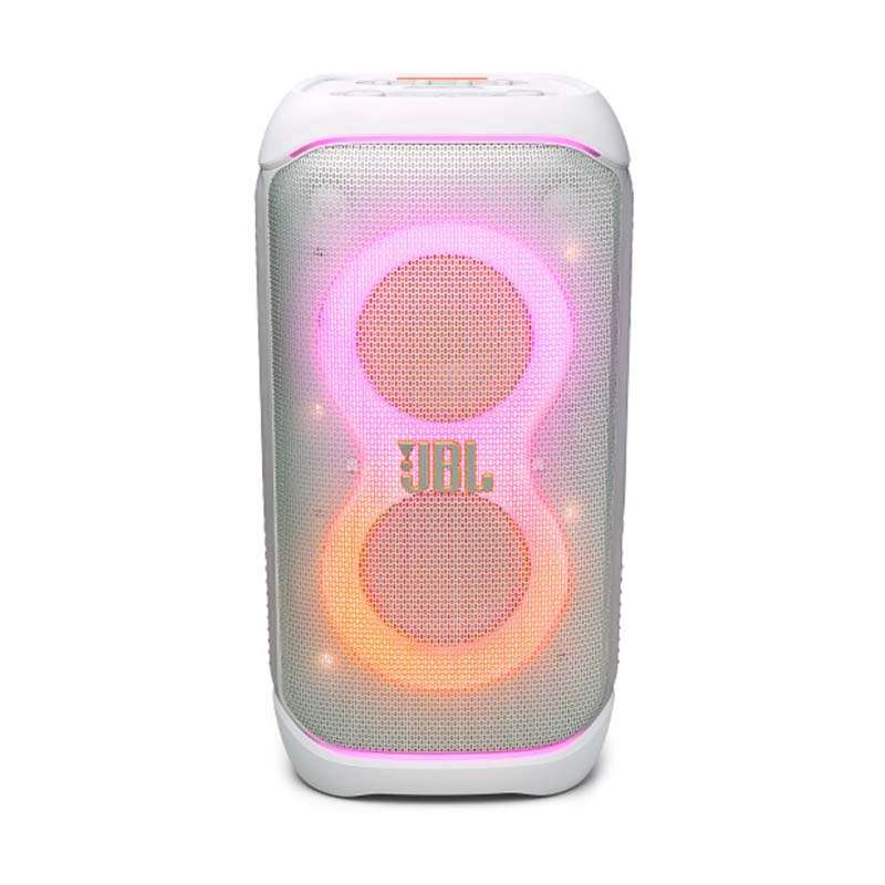 JBL Partybox Stage 320 Portable Party Speaker with Wheels - White