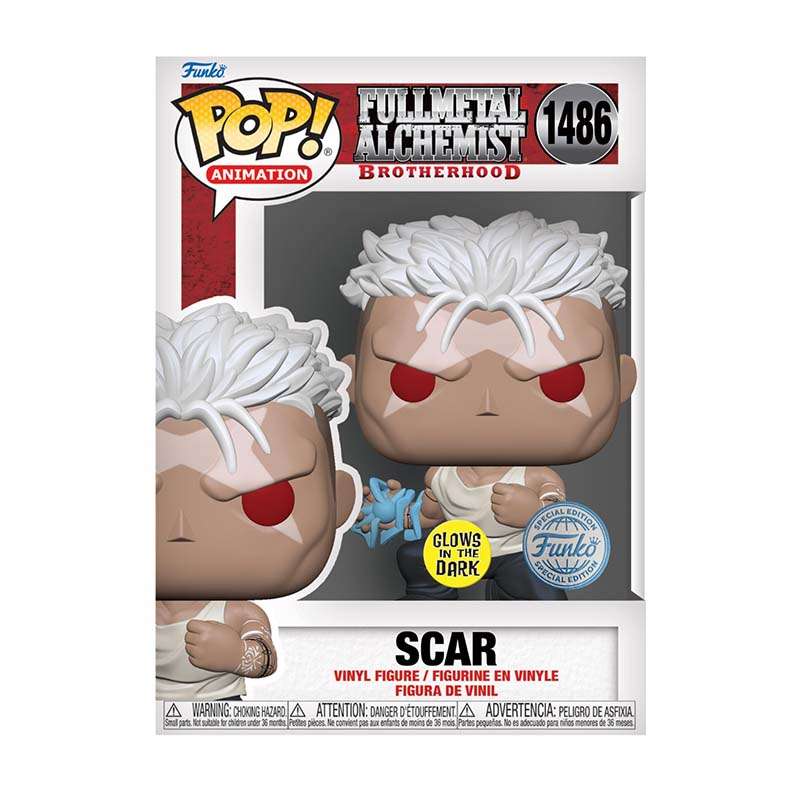 Funko Pop! Animation: Fullmetal Alchemist Brotherhood - Scar (Glows In The Dark) (Special Edition)