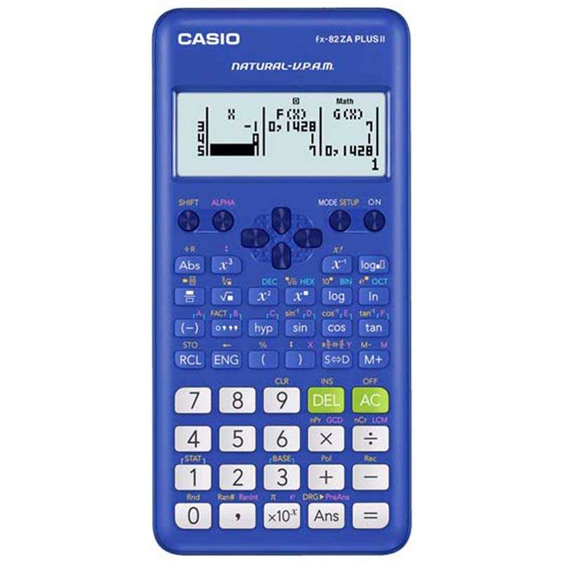 Casio FX-82ZA Plus II Scientific Calculator - Blue