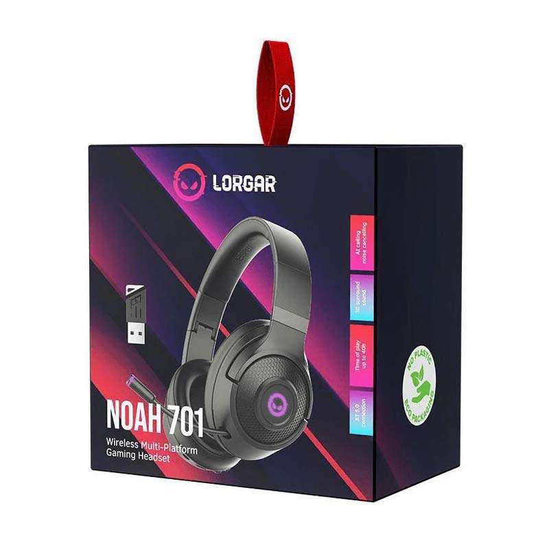 Lorgar Noah 701 Bluetooth Headset - Black