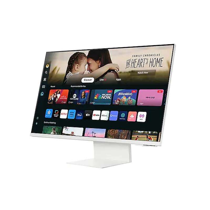 Samsung 32 inch M80D 4K UHD USB-C Smart Monitor with Speakers & Remote - Warm White