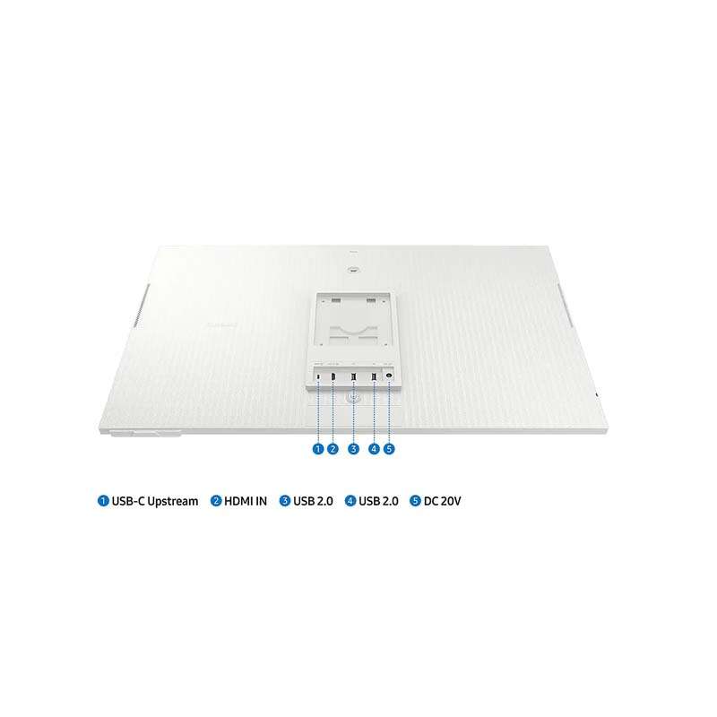 Samsung 32 inch M80D 4K UHD USB-C Smart Monitor with Speakers & Remote - Warm White