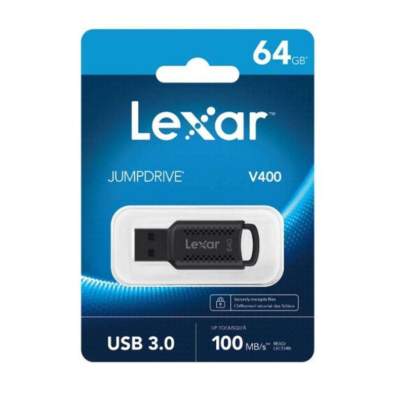 Lexar Jump Drive V400 USB 3.0 64GB Flash Drive