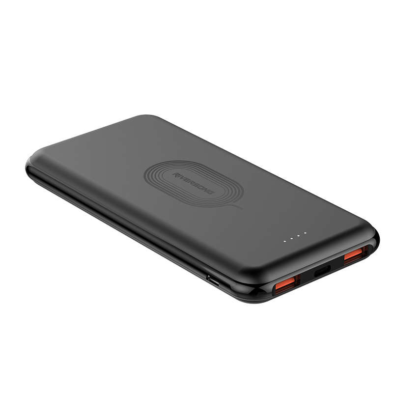 Riversong Gravity 8000mAh Wireless Power Bank - Black