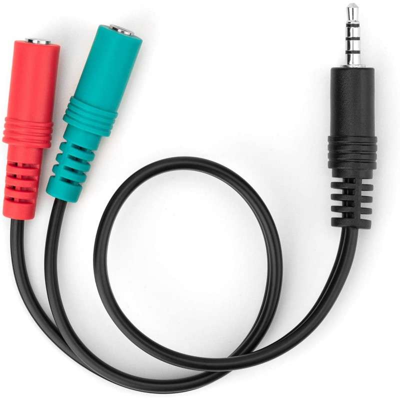 Nitho Y-Split PC Sound Adapter M/F Stereo Sound & Chat Microphone